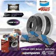 Bendix Front ULT4WD Rotors + 4WD Pads for Holden Colorado RC 08-12 280mm vented