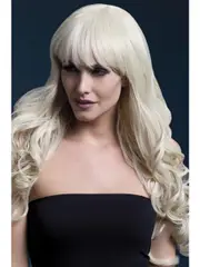 Isabelle Deluxe Curly Blonde Womens Fashion Wig