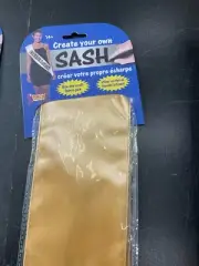 Gold Sash Create Your own Sash Adult
