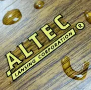 ALTEC LANSING LOGO TYPE-A WATER SLIDE DECAL WATER DECAL STICKER FOR SPEAKER