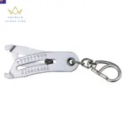 Portable Precise Thread Size Checker Keychain Nut Bolt Thread Finder Sizer Quick