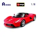 Bburago Licensed 1:18 Scale Ferrari La Ferrari Diecast Model Car Red With Black