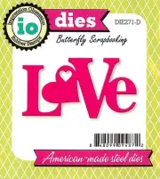 LOVE Heart Die Craft Steel Die Cutting Die by Impression Obsession DIE271-D New