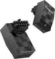 12VHPWR Adapter 90 Degree 1 Pack Fasgear PCI-e 5.0 12V-2x6 16pin Power Adapter 12+4pin 600W GPU Male to Female Connector Compatible for RTX 3090Ti 4070Ti 4080 4090 5070 5070Ti 5080 5090 GPUs (Type B)