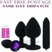 Sex Toy Silicone Anal Plug Dildo Vibrator Prostate Massager Bullet Butt Silicone