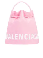 Balenciaga Wheel XS Drawstring Bucket in Pink