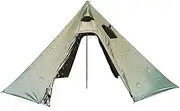 Pyramid Tent Backpacking | Camping Teepee Tent,Outdoor House Tents for Adults, Weather Resistant with Fireproof Cloth, Front and Rear Door Design, for 2-3 People, BBQ Party