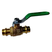 1 Piece 1/2" Propress Ball Valve, Lead Free Brass, Full Port