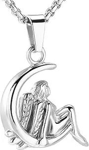 DOTUIARG Cremation Urn Necklace Stainless Steel Pendant for Pet Ashes Gift to Anniversary Memorial Jewelry