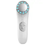 Home Facial Beauty Instrument Importer Facial Massager(Silver White)