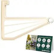 ANDIHOOKS® Colorbond Fence Garden Hooks, UV Resistance for Outdoor Hanging Lights, Plants, Planters, Bird Feeders, No Damage, No Tools, No Holes - Sunrise Classic Cream