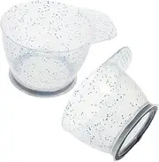WOFASHPURET Salon Grade Hair Dye Mixing Bowl Set 2pcs Plastic Mixing Bowls Hair Tools