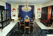 Elvis Presley, The Dining Room at Graceland , Memphis, Tennessee --- Postcard