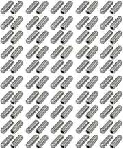 uxcell M4x12mm Metric 304 Stainless Steel Hex Socket Set Flat Point Grub Screws Silver Tone for Towel Rack Door Knob 100pcs