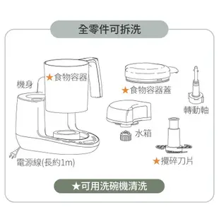 免運BabyBrezza副食品自動調理機 副食品調理機 料理機 食物研磨機-數位版 (送專用蒸鍋+固齒器)