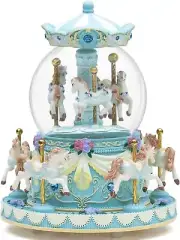 Horse Snow Globe Hand-Painted Musical Box Color Light Glass Cute Luxury Gift