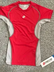 Firstar Up Your Game Youth Medium Red Short Sleeve Athletic Workout Shirt