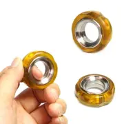 Pei Haptic Ring Mechanical Fidget Ratchet Ring EDC Toys Stainless Steel+Pei