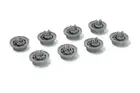 x8 GENUINE BAUMATIC DISHWASHER LOWER BOTTOM BASKET WHEELS ASSEMBLY