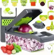 multipurpose vegetable chopper, vegetable slicer, grater. vegetable dicer