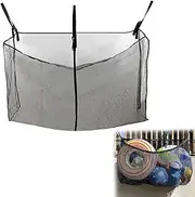 Large Pool Storage Bag, Swimming Pool Hanging Mesh, Toy Storage Mesh Net, Storage Mesh Bag with 6 Adjustable Hanging Ropes, Organizer Net Bag for Floats Balls Water Inflatable Toys