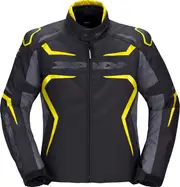 Spidi Race-Evo, textile jacket H2Out , color: Black/Grey/Neon-Yellow , size: M