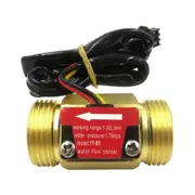 -B5 DN20 G3/4Inch Water Flow Sensor Switch DC5-18V 1-30L/Min Flow Meter for Industrial Control Liqu Gold