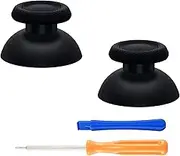 eXtremeRate Black Replacement Thumbsticks for PS5 Controller, Custom Analog Stick Joystick Compatible with PS5, for PS4 All Model Controller