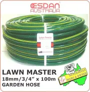 GARDEN WATERING HOSE 18mm 3/4" x 100m LAWN PIPE GRASS AUSTRALIAN UV Esdan