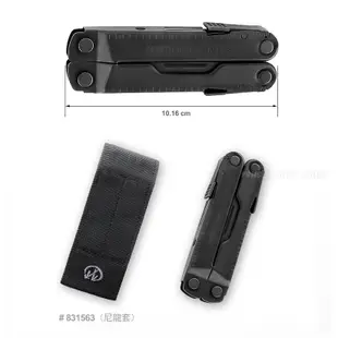 【電筒魔】 25年保固 全新 公司貨 Leatherman Rebar 工具鉗 ( 軍事黑 ) #831563 尼龍套