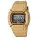 【CASIO G-SHOCK】復刻高質感霧面方形數位運動腕錶-土黃款/DW-5600PT-5/台灣總代理公司貨享一年保固