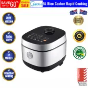 Midea 5L Rice Cooker Rapid Cooking Non-Stick 24-Hour Auto Keep Warm 760W NEW AU