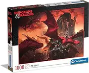 [Clementoni] 39733 Dungeons & Dragons 1000 Pieces, Jigsaw Puzzle for Adults-Made in Italy