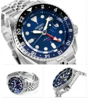 Seiko 5 Five Sports SSK003 GMT Automatic Watch 100 Meter Blue Dial Made in Japan
