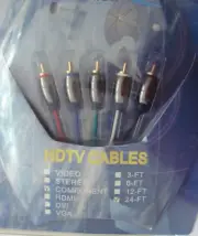 NEW SEALED Centronics HDTV Component Cables 24feet