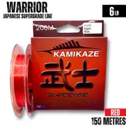 Kamikaze WARRIOR Japanese SuperGradeLine 150m 6lb RED