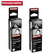 2 Rolls - Lomography LOMO B&W Orca 100 ISO 110 Negative Film Diana Baby f110bw1
