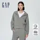 Gap 女裝 Logo連帽外套 空氣三明治系列-灰色(891632)