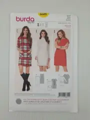 Burda Sewing Pattern 6609 Women's Dress Pattern Size US 8-20 EUR 34-46 NEW
