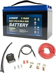 Adventure Kings 115AH AGM Deep Cycle Battery for 4WD Camping+Dual Battery System