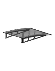 [Instahut] Solid Sheet Metal Frame Window Door Awning Canopy 1mx1m in Grey