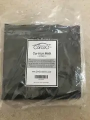 CarCoo Waterproof 2 Pack Car Kick Mats Back Seat Protector Universal Fit