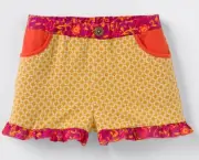 NWT Matilda Jane Enchanted Garden Woodrose Mixed Print Shorts Girl's Size 10