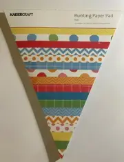 Kaisercraft Bunting Paper Pad Total 48 Sheets Craft Art Supplies Decoration