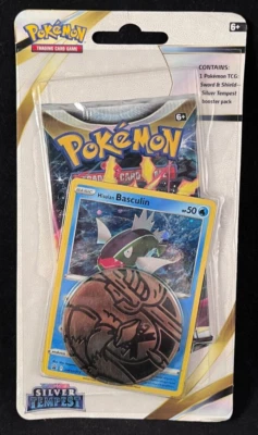 Pokémon TCG -Sword & Shield Astral Radiance -1 Sealed Booster Pack/Basculin/Coin