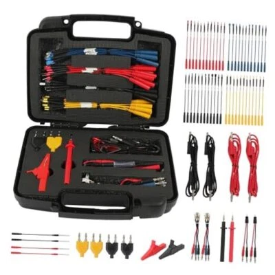 68PCS Silicone Multimeter Test Leads Kit with Replaceable Wire Piercing