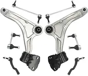 8pcs Front Control Arm Assembly Tie Rod End Sway Bar End Link Kits Compatible For Ford Fusion Compatible For Lincoln MKZ 2013 2014 2015 2016