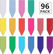 96 Pieces Arrow Shaped Magnetic Bookmark Colorful Magnet Page Markers Magnetic Page Clips for Students Teachers School Home Office Reading Supplies (Bright Color Set)