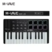 SMK-Ⅱ 25 Key MIDI Keyboard Controller with 16 RGB Drum Pads, Bluetooth Semi Weig