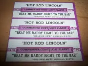 3 Commander Cody Hot Rod Lincoln / Beat Me Daddy Eight Jukebox Title Strips